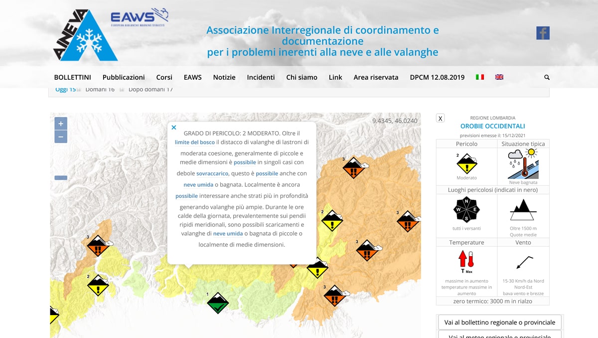 Come organizzare un'escursione in sicurezza meteo bollettino valanghe
