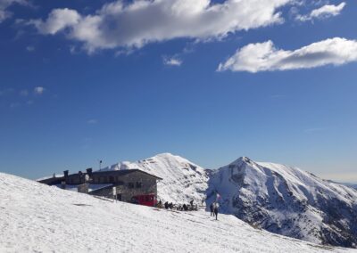 Rifugio Capanna 2000, escursione invernale da Plassa (Bergamo)